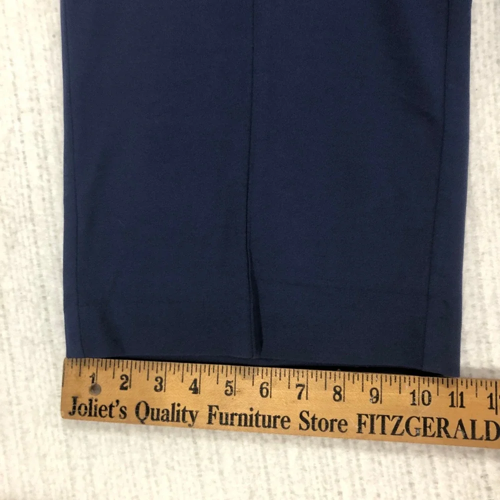 Chicos Fabulously Slimming Crop Pants Navy Blue Wide‎ Leg Pull On Size 0 Small